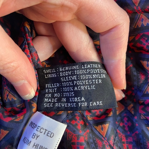 Mixed Blues | Blue Gen Leather Bomber Jacket | M - Picture 7 of 14